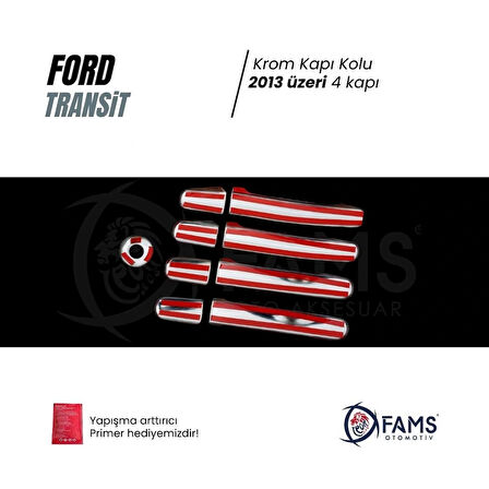 F. Transit Krom Kapı Kolu 4 Kapı 9 Parça 2013 Üzeri P. Çelik Uyumlu