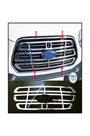 Transit Krom Ön Panjur 1 Prç. 2013-2019 Arası Paslanmaz Çelik