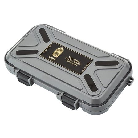 Lubinski Yeni Stil Seyahat Puro Kutusu Humidor Kırılmaz Plastik Gri 5's LB-602