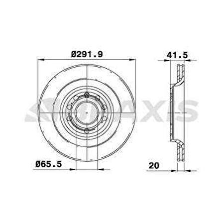 Fiat Arka Fren Diski Havalı Vectra C - Signum / Saab 9,3 - Braxıs Ae0368