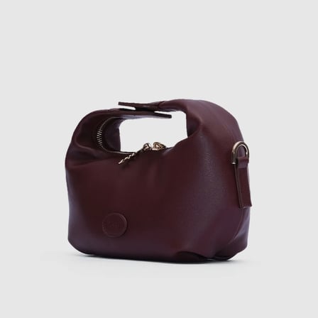 Kadın Bordo Sentetik Deri Smart Casual El Çantası [TG930304]