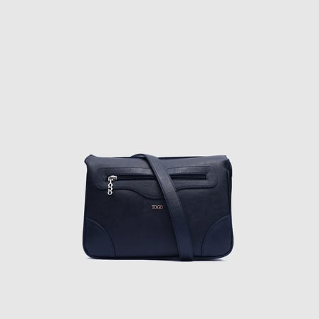 Kadın Lacivert Sentetik Deri Casual Crossbody Bag Çantası [TG930312]