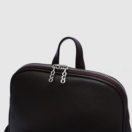 Kadın Kahverengi Sentetik Deri Casual Backpack Çantası [TG930315]