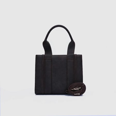 Kadın Kahverengi Sentetik Deri Casual Tote Çanta [TG930316]