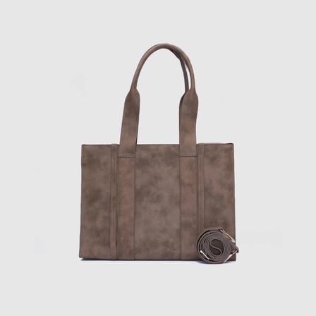 Kadın Vizon Sentetik Deri Casual Tote Çanta [TG930317]