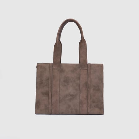 Kadın Vizon Sentetik Deri Casual Tote Çanta [TG930317]