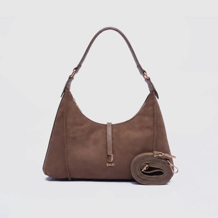 Kadın Vizon Sentetik Deri Casual Omuz Çantası [TG930303]