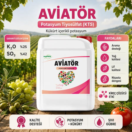 Aviatör Potasyum Tiyosülfat KTS Gübre 20 litre