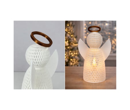 3d Melek Mumluk 3 Lü Set Dekoratif Angel Tealight Mumluk Beyaz