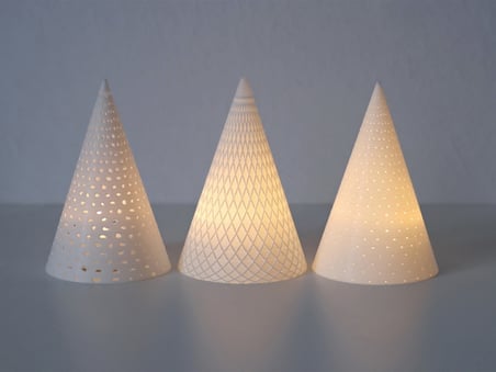 Yılbaşı Temalı 3 Lü Led Tealight Mumluk Seti Dekoratif Işıklı Çam Ağacı Silüetli Mumluk