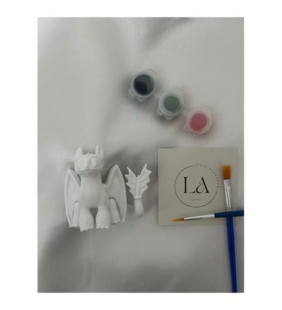 Sevimli Ejderha Boyama Seti 3D Baskı Figür Boyama Kiti