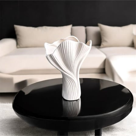 Premium Soyut Tasarım Dekoratif Vazo Modern Heykelsi Salon Objesi 3d Üretim