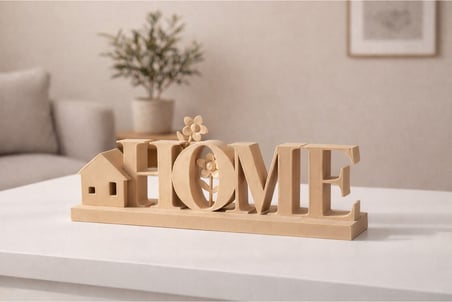 Home Yazısı Dekoratif Obje Modern Masaüstü Ev Dekoru 3d Baskı Salon Aksesuarı