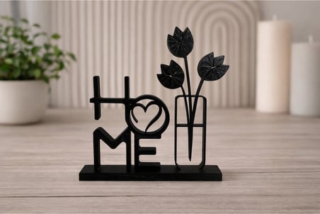 Dekoratif Home Yazılı Biblo Modern Masa Üstü Ev Dekoru Ve Hediye