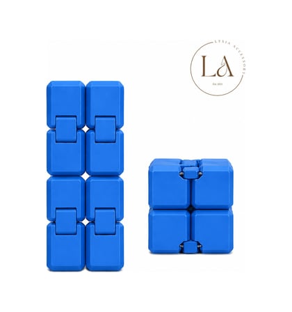 Hareketli Rahatlatıcı Küpü Infinity Cube Katlanabilir Anti Rahatlatıcı Oyuncak 3d Baskı Sonsuz Küp Mavi Diğer