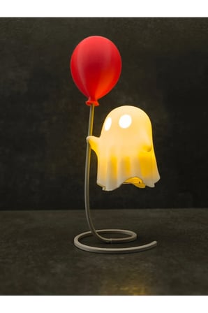 Cadılar Bayramı Temalı Hayalet LED Tealight Mumluk – Balonlu Halloween Dekoratif Masa Süsü