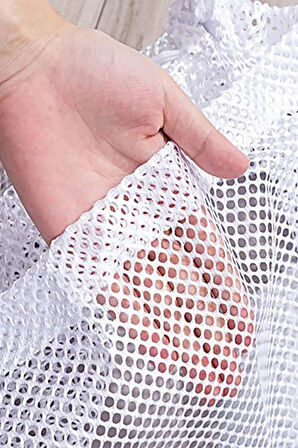 Çamaşır Torbası 80x100 cm Büyük Boy File Hassas Yıkama Filesi Yorgan Perde Nevresim Yıkama Torbası