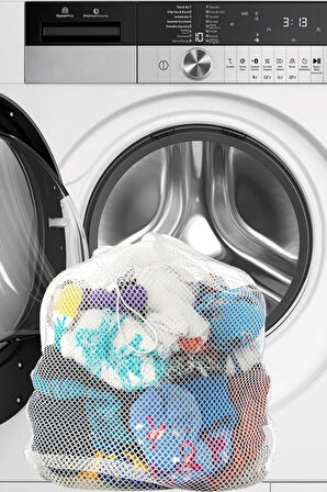 Çamaşır Torbası 80x100 cm Büyük Boy File Hassas Yıkama Filesi Yorgan Perde Nevresim Yıkama Torbası