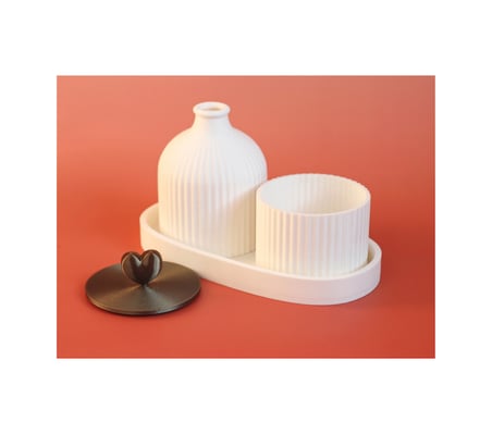 3 Lü Modern Dekoratif Set Minimal Tasarım Şık Masa Üstü Ev & Ofis Dekoru