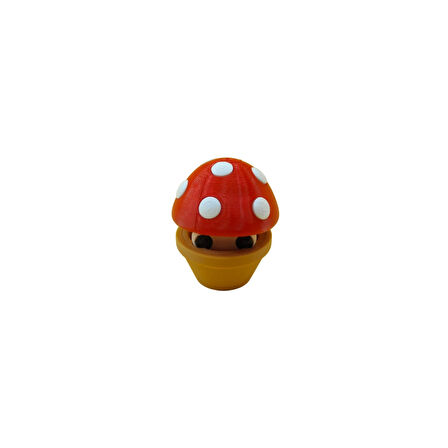 Kırmızı Mantar - 3D Dekoratif Mini Figür