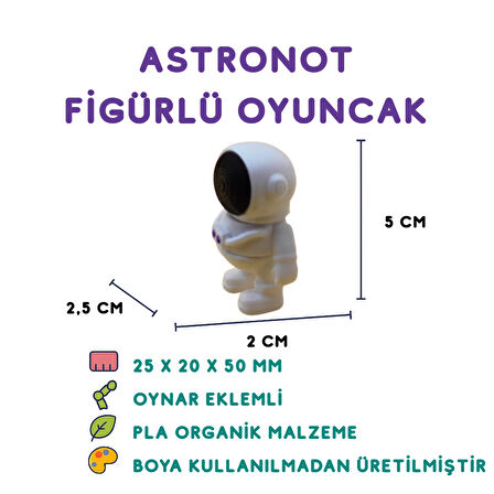 Astronot Figür - 3D Uzay Temalı Karakter Oyuncak