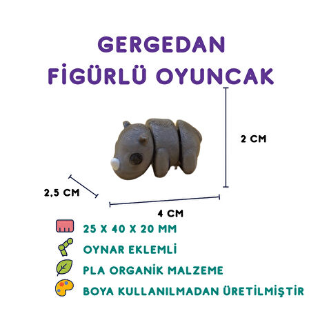 Gergedan Figür - 3D Vahşi Doğa Temalı Oyuncak