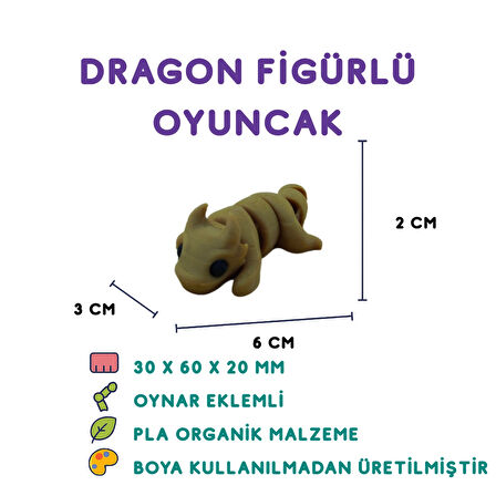 Ejderha Figür - 3D Fantastik Karakter Oyuncak