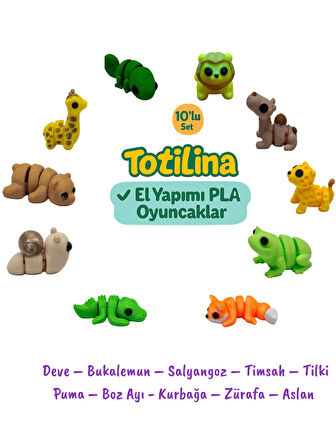 10'Lu Set Hayvan Figürleri