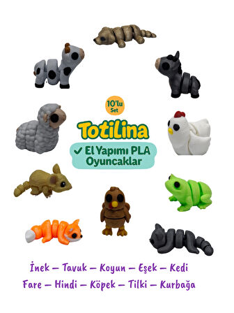 10'Lu Set Hayvan Figürleri