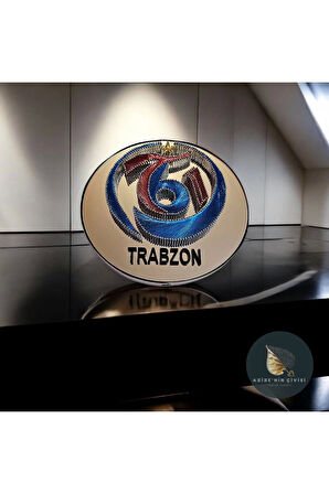 El Yapımı Filografi Trabzonspor Takım Logo | Premium Kalite Malzeme ile Hazırlanmış Dekoratif 25,5cm