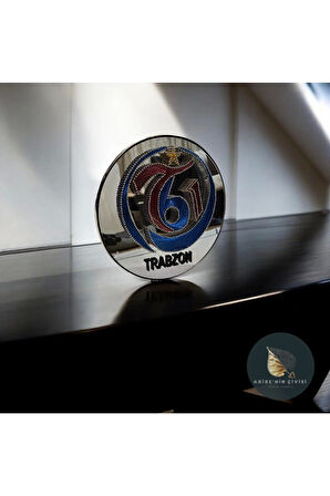 El Yapımı Filografi Trabzonspor Takım Logo | Premium Kalite Malzeme ile Hazırlanmış Dekoratif 25,5cm