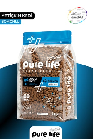 PureLife Plus Somonlu Yetişkin Kedi Maması 1Kg