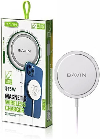 Magsafe Kablosuz Şarj Cihazı BAVİN CB-215 15W 