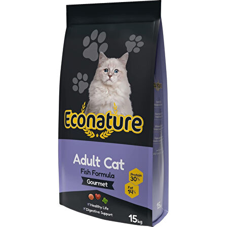 Econature Yetişkin Kedi̇ Gurme, 15 kg