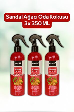 Farnia Sandal Ağacı Oda Spreyi 350 Ml Sandal Wood 3 Adet