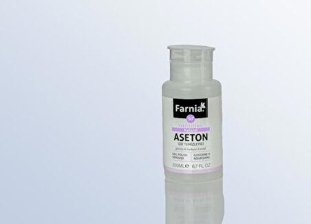 Farnia Profesyonel Oje Temizleyici Aseton Naturel Pompalı 200 Ml 90 Derece