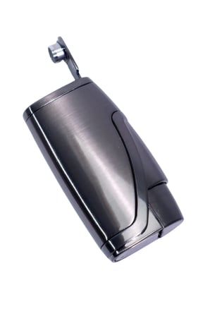 Parmida Çift Torch Pürmüz Gunmetal Metal Puro Çakmağı - TR9208