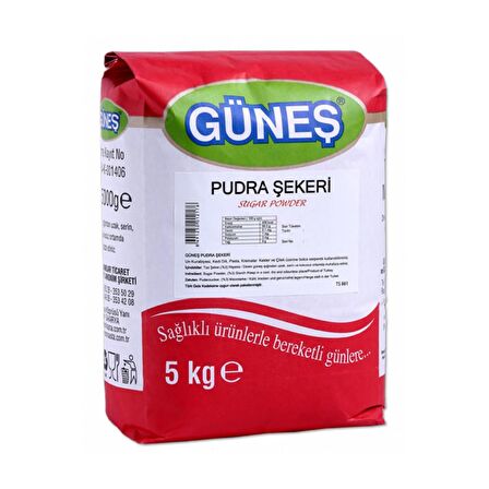 Güneş Pudra Şekeri 5 kg 