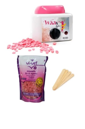 Vivet 250 Gr Inci Boncuk Ağda Hass.cilt+ağda Makinesi 3lü Set