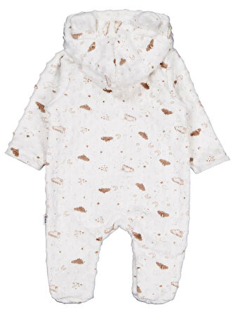 Minidamla Desenli Kozmonot 1-9 Ay Tulum - Ekru 9-12 Ay