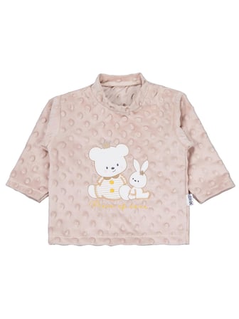 Albimini Kız Ayı Tavşan Nakış Patikli 2Li Pijama Takım 1-6 Ay - Kahve