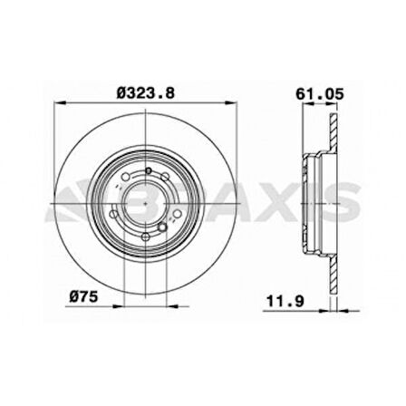Bmw Fren Diski Arka Bmw E38 - Braxıs Ae0538