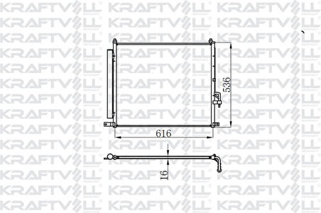 Mazda Ticarı Klima Radyatoru Ranger 2,2 Tdci 2011 -> Mazda B2500 2,2 - 2,5 Tdci 2011 -> - Kraftvoll 08060164