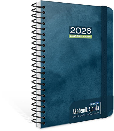 Gıpta 2025 Eylül-2026 Aralık SPİRALLİ Akademik Ajanda 17X24 Cm  Model-12