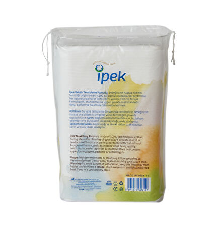 IPEK Maxi Bebek Temizleme Pamuğu 60'lı 6 Paket