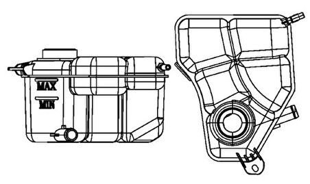 Ford Radyatör Yedek Su Deposu - Radyatör Yedek Su Deposu - Bhr Crt 133 000s