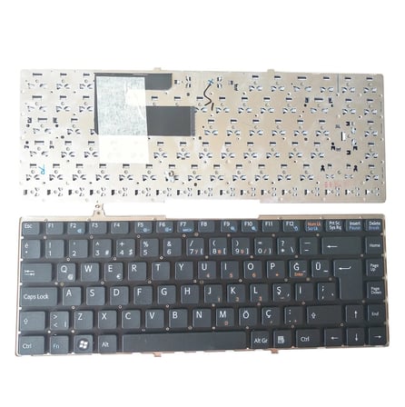 Sony Vaio VGN-FW Serisi Notebook Klavye, Siyah - TR Çerçevesiz