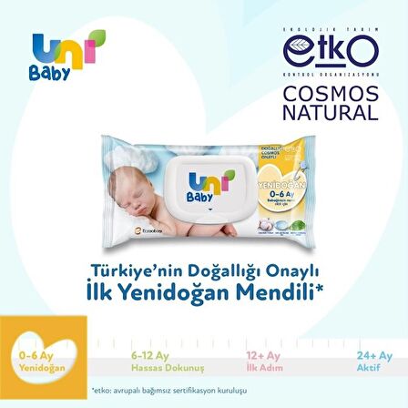 Uni Baby Islak Mendil Yenidoğan 18'li 40*18 720 Yaprak