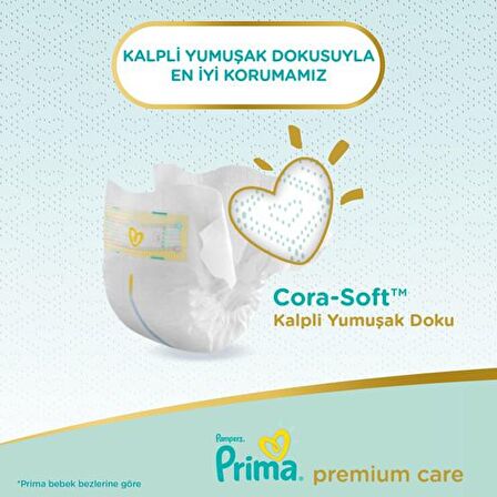 Prima Premium Care 3 Numara Midi 4x52'li Bel Bantlı Bez