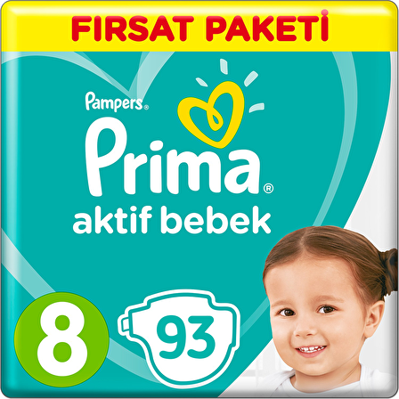 Prima Aktif Bebe 8 Numara XX Large 3x31'li Bel Bantlı Bez